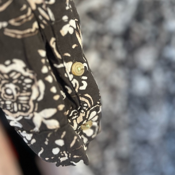 Anthropologie Pilcro Romy Relaxed Printed Buttondown Top, NEW - Picture 7 of 11